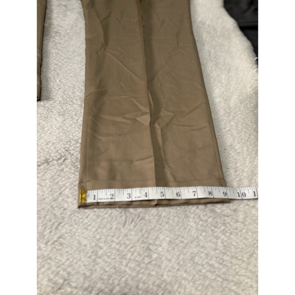 Lauren Ralph Lauren Men's Beige Cuffed Straight Wool Cashmere Pants 120s‎ 40x30 - Picture 4 of 6